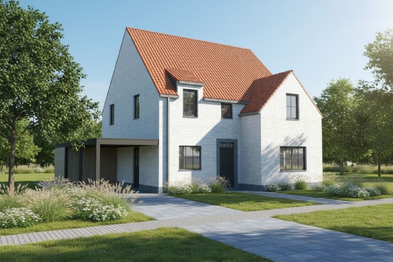 Nieuw te bouwen alleenstaande woning te Deerlijk.